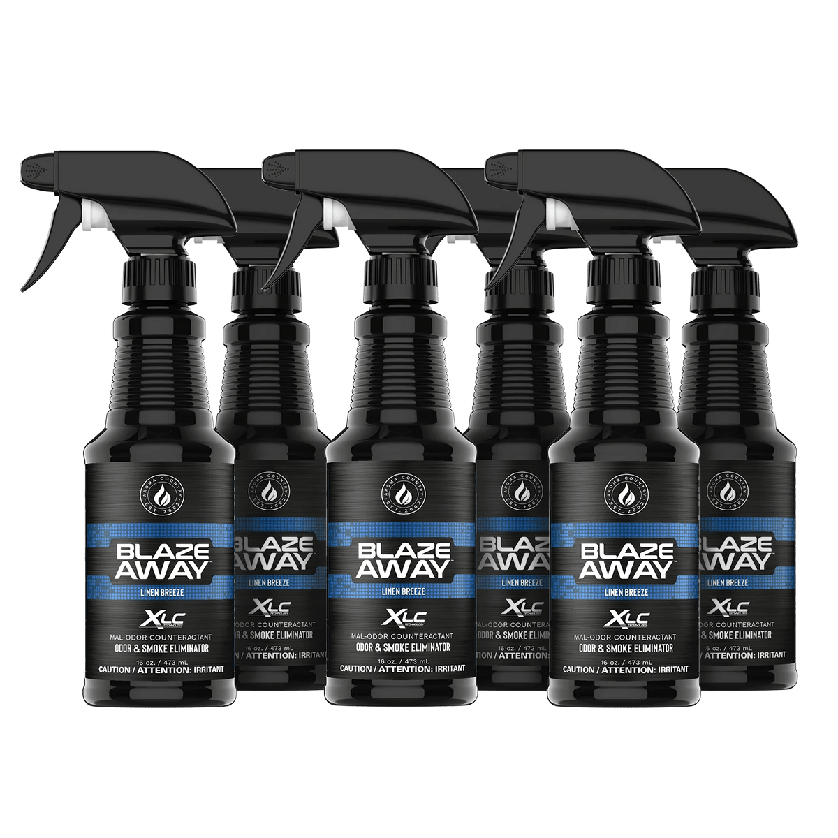 Blaze Away 6 pack of 16 oz Fresh Air smoke and odor neutralizer sprays