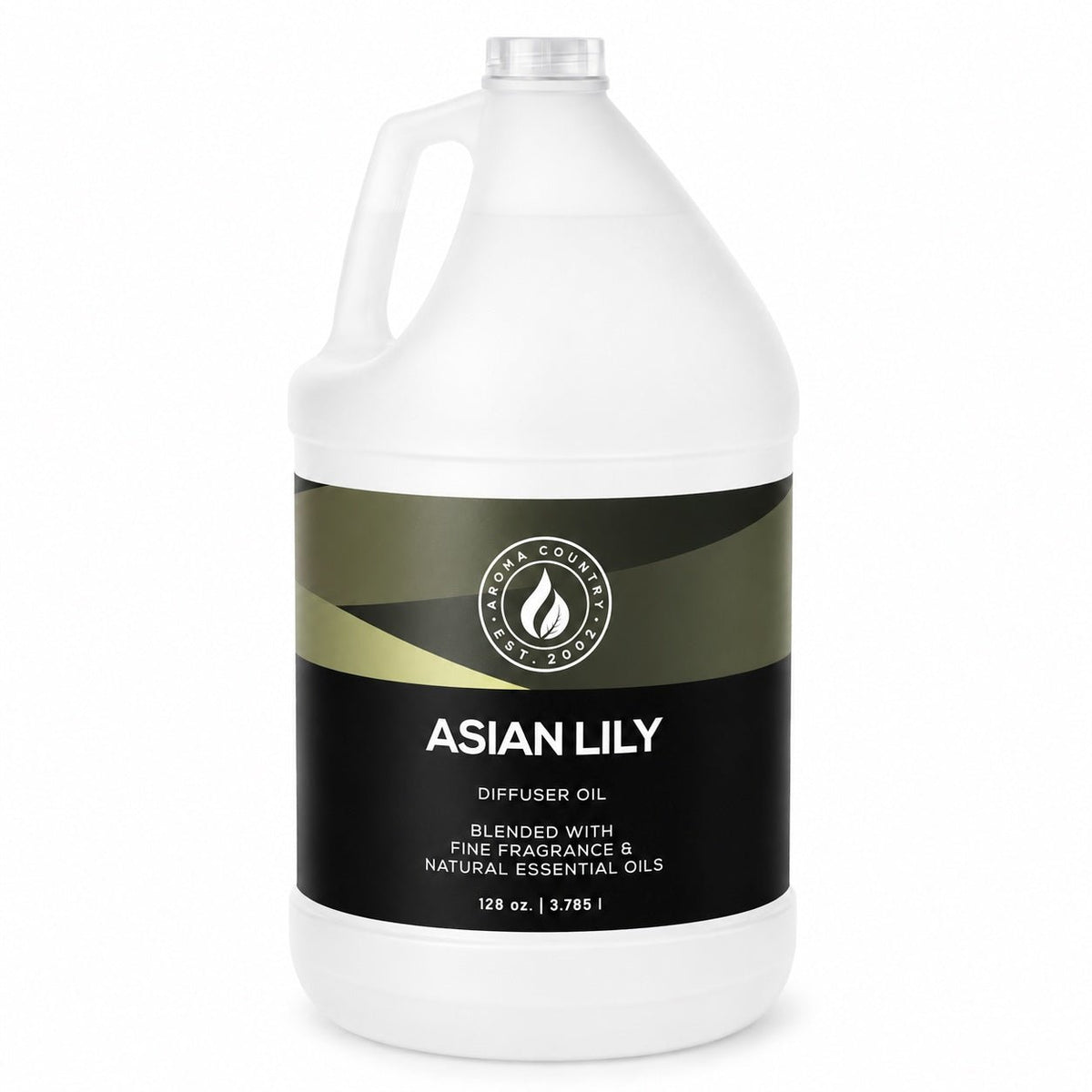 Asian Lily cold air diffuser oil in a 128 oz gallon format featuring lush exotic lily character, soft floral warmth, and delicate green undertones for large-space scenting