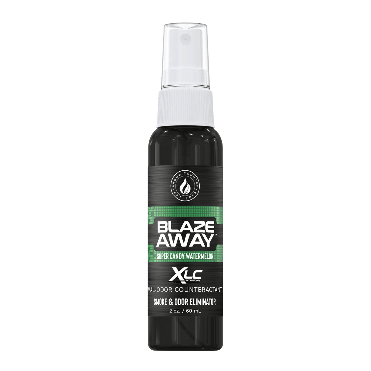 Blaze Away Legacy XLC Super Candy Watermelon 2 oz smoke odor neutralizer, travel-size spray for eliminating smoke and odors with a sweet, fruity scent in small spaces