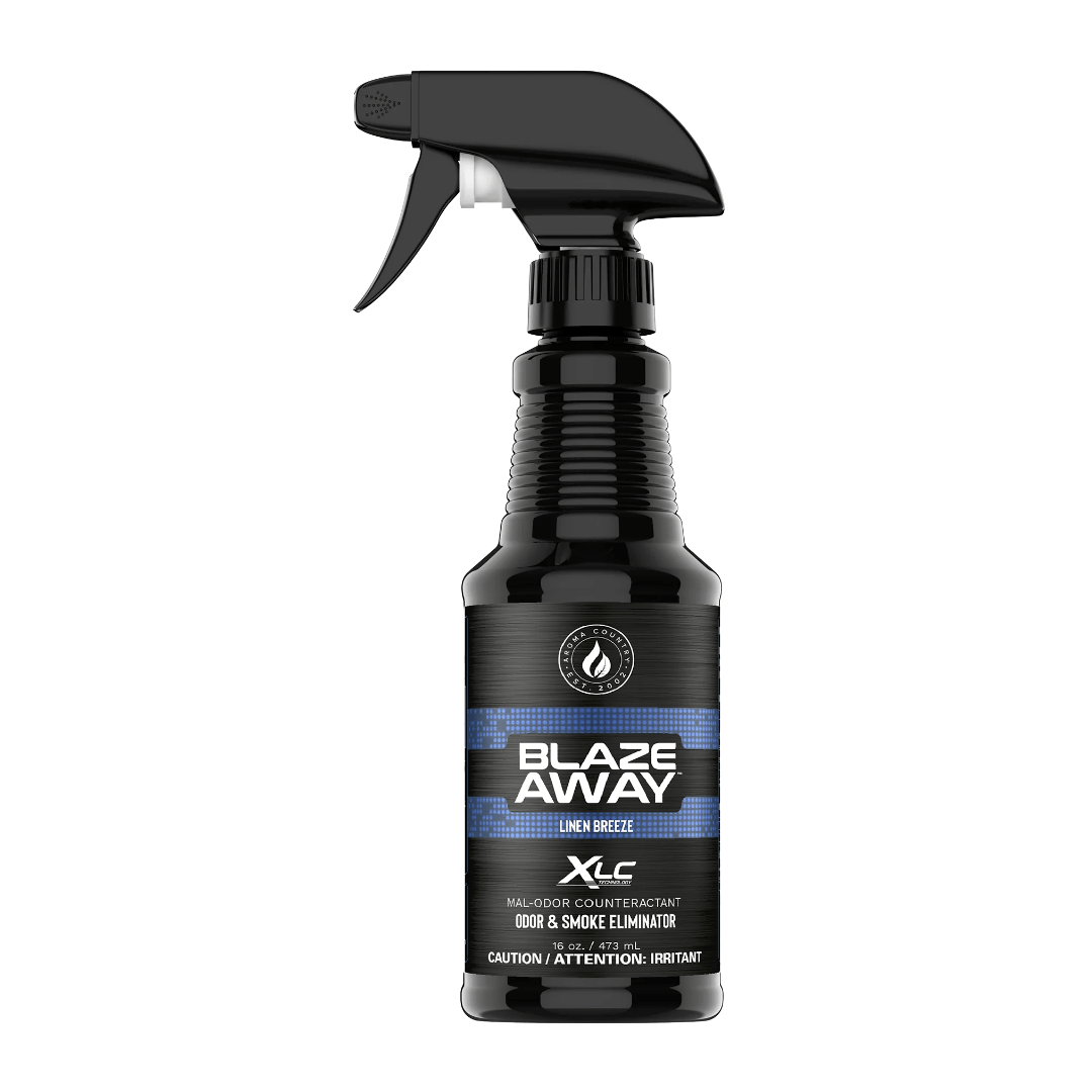 Blaze Away Linen Breeze XLC mal odor counteractant 16 oz spray, strong odor neutralizer that removes smoke and household odors with a light, clean linen scent
