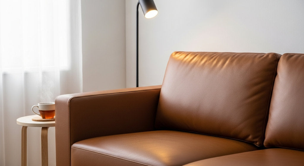 Odor-neutralizing sprays remove trapped smells from leather surfaces.