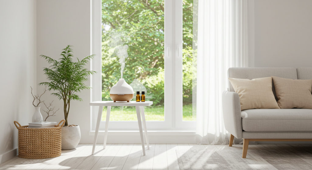 Home scent system creating balanced air aroma