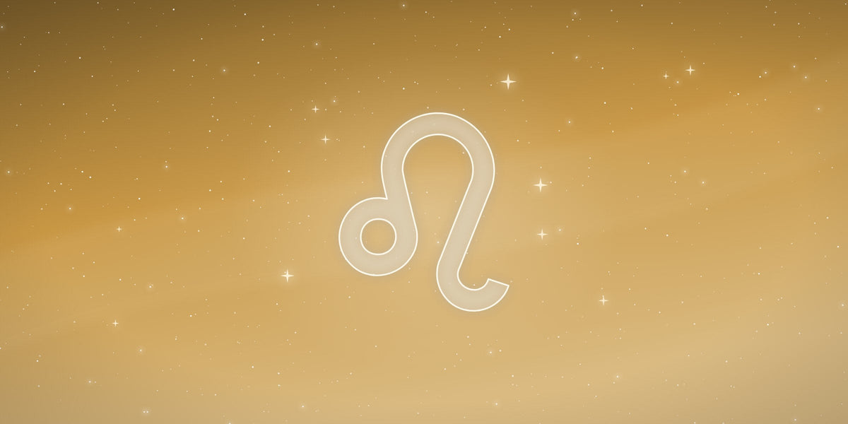 The Leo zodiac sign glowing among the stars