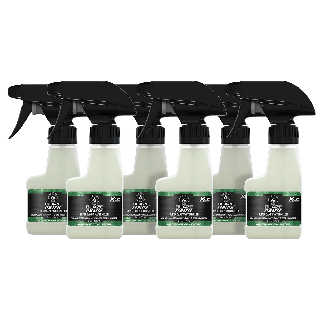 Blaze Away Legacy Super Candy Watermelon six pack 5 oz smoke odor neutralizer, sweet fruit-scented sprays designed to eliminate smoke and indoor odors with powerful freshness