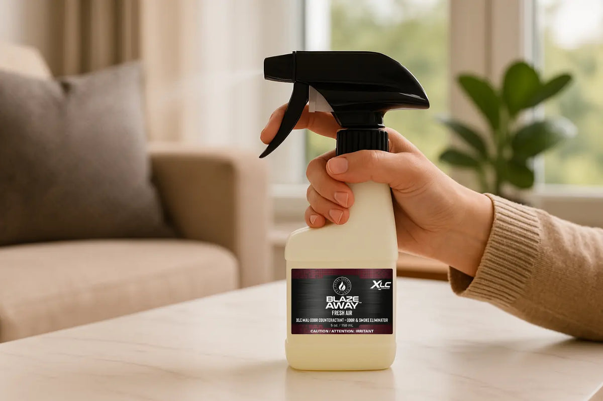 Aroma Country Blaze Away Fresh Air XLC room spray—smoke-odor eliminator delivering fresh scents for clean home fragrance and home scenting