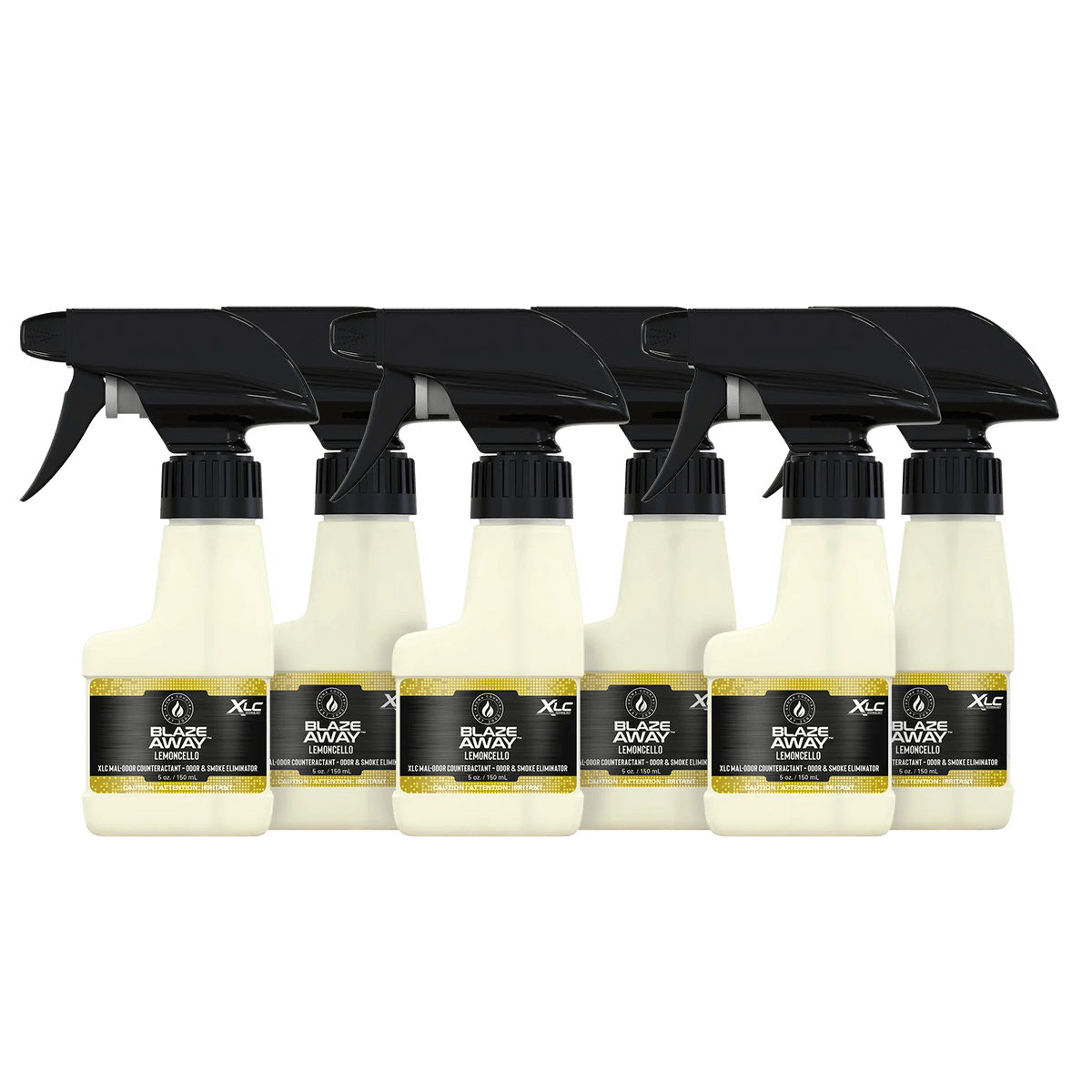 Blaze Away Lemoncello new six pack 5 oz smoke odor neutralizer, citrus-scented odor eliminators designed to clear indoor air and refresh spaces with bright clean notes