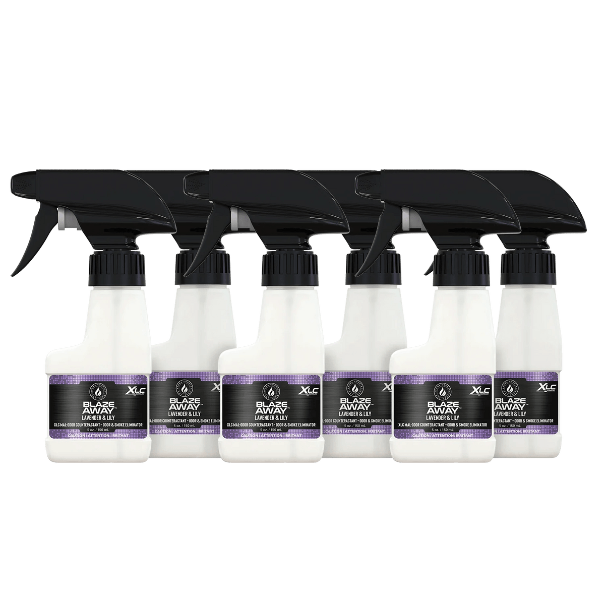 Blaze Away Lavender Lily new six pack 5 oz smoke odor neutralizer, portable odor eliminating sprays with a soft floral scent for fresh and clean indoor air