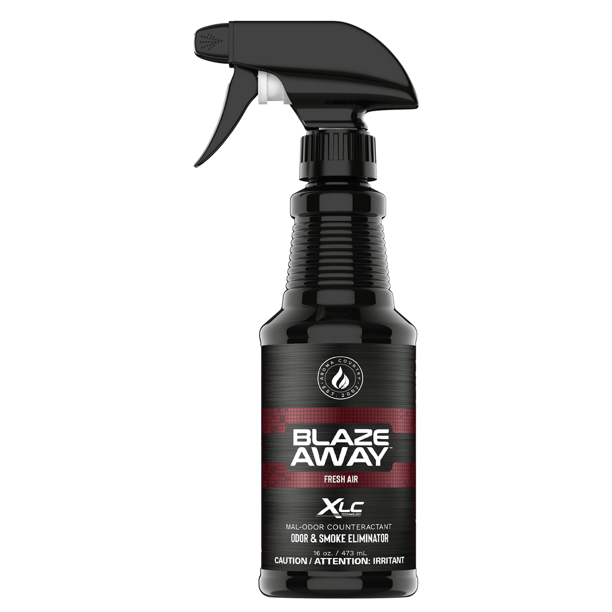 Blaze Away Fresh Air XLC mal odor counteractant 16 oz spray, high-strength odor neutralizer designed to eliminate smoke and household odors for cleaner indoor air